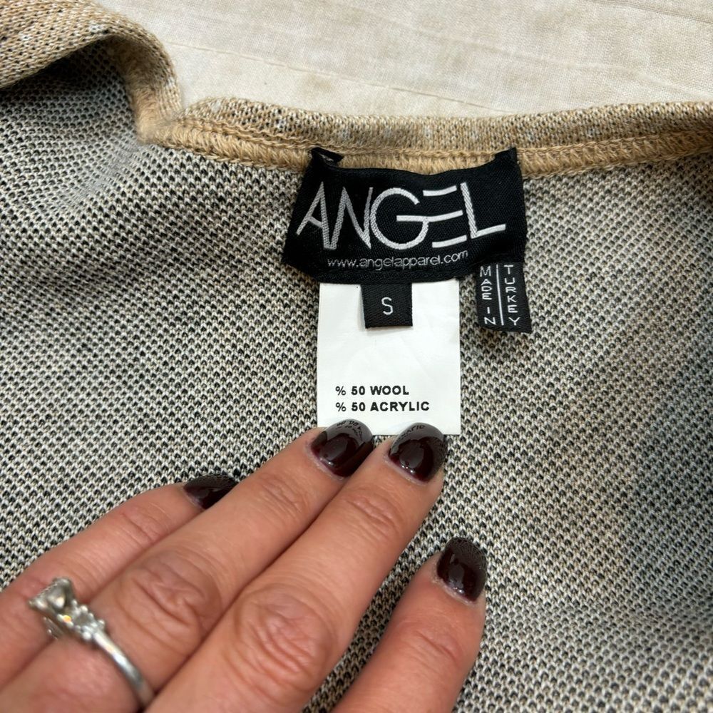 Ladies Angel Apparel Fringe Poncho Wrap, Ruana Style Size Small - Picture 8 of 8